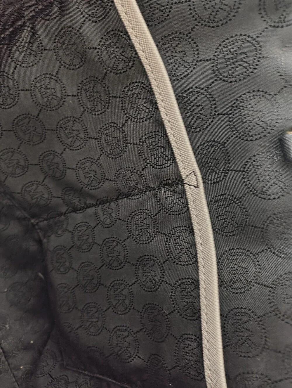 Michael Kors Grey, White and Black Panel Tote